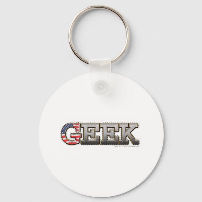 American Geek Key Ring (Front)