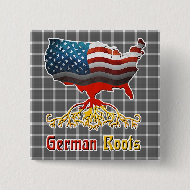 American German Roots Button (Front)