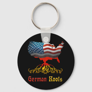 American German Roots Keychain