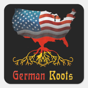 American German Roots Stickers