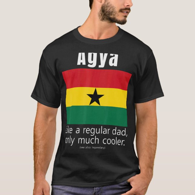 American Ghanaian Patriot Flag Fathers Day Ghana D T-Shirt (Front)