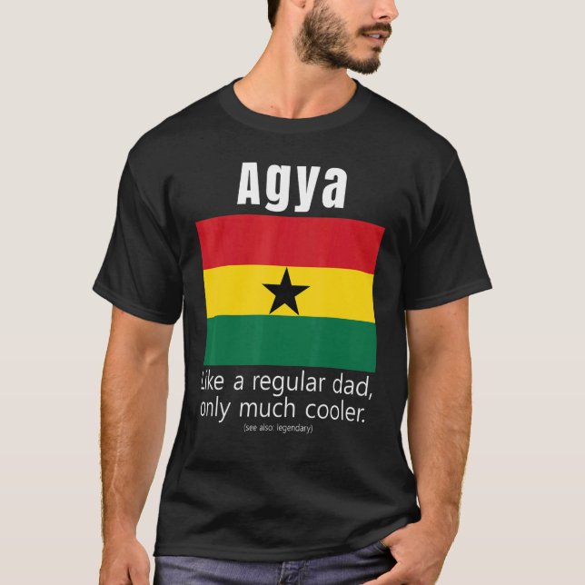 American Ghanaian Patriot Flag Fathers Day Ghana D T-Shirt (Front)
