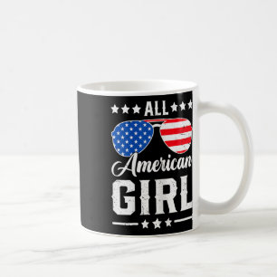 American Girl 4th Of July Funny Patriotic Usa Matc Coffee Mug