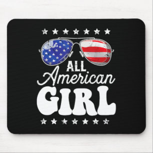 American Girl 4th Of July Usa Boys Patriotic Teens Mouse Mat
