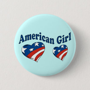 American Girl 6 Cm Round Badge