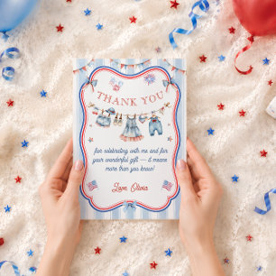 American Girl Birthday Party Thank You Card