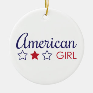 American Girl Stars Ceramic Tree Decoration