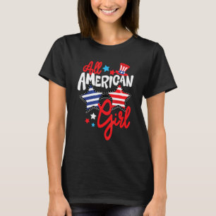 American Girls Patriotic July 4th Fun For Family M T-Shirt