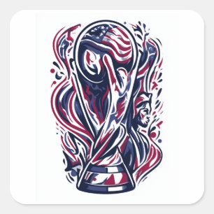 American Glory: FIFA World Cup 2026 Championship Square Sticker