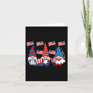 American Gnomes Nurse 4th Of July Scrub Top Patrio Card