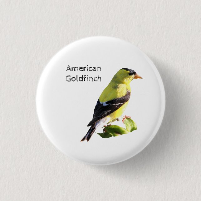 American Goldfinch 3 Cm Round Badge (Front)