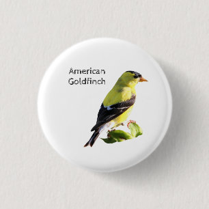 American Goldfinch 3 Cm Round Badge