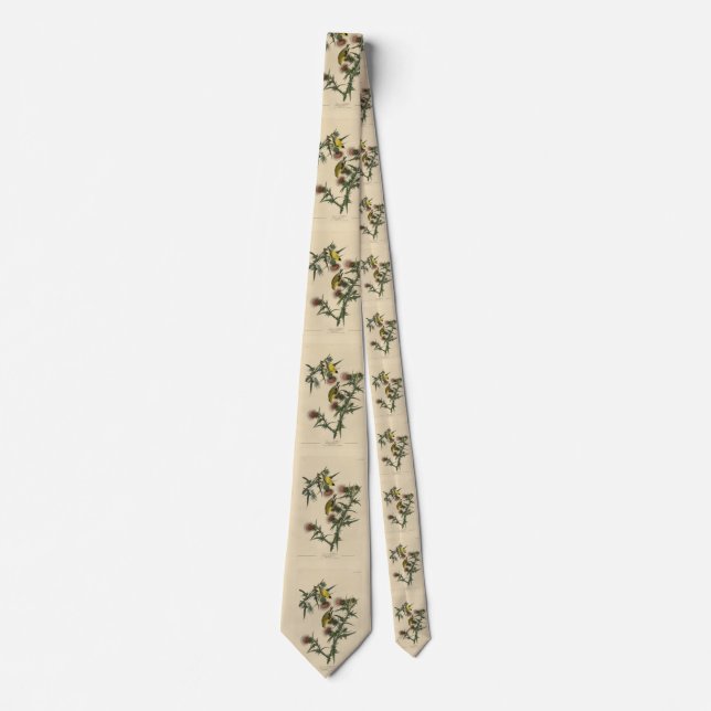 American Goldfinch from Audubon's Birds of America Tie (Front)
