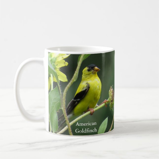 American Goldfinch Mug by BirdingCollectibles (Left)