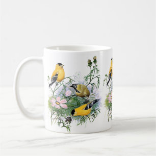 American Goldfinch Songbird Bird Painting Coffee Mug