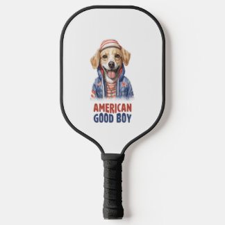 American GoodBoy Dog US Jacket th July  Pickleball Paddle
