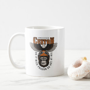 American Gorilla Motorcycle Vintage Biker Eagle Coffee Mug