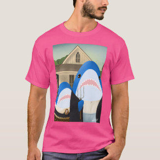 American Gothic Blahajshark Edition T-Shirt