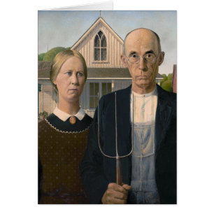American Gothic: Country Life Poor Rural Farmer