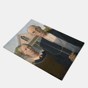 American Gothic: Country Life Poor Rural Farmer Doormat