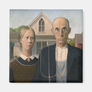 American Gothic: Country Life Poor Rural Farmer Magnet
