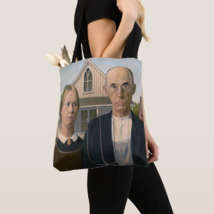 American Gothic: Country Life Poor Rural Farmer Tote Bag
