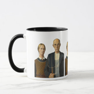 American Gothic couple Mug
