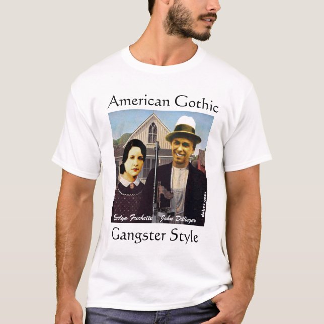 American Gothic Gangster Style T-Shirt (Front)