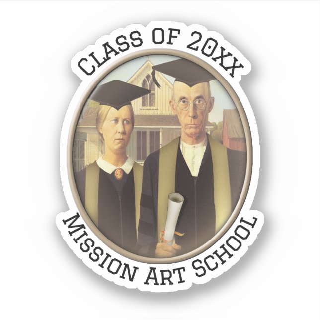 American Gothic Graduation Cameo  (Front)