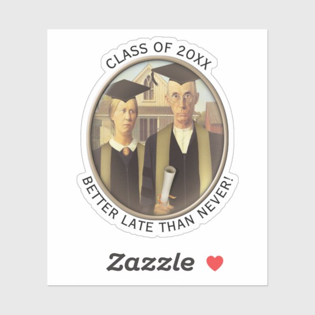 American Gothic Graduation Grad Cap (Sheet)