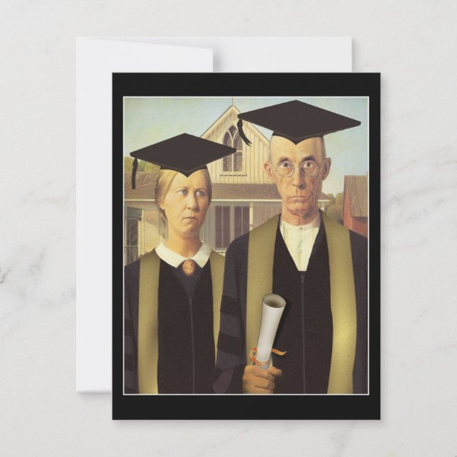 American Gothic Graduation Invitation (Front)