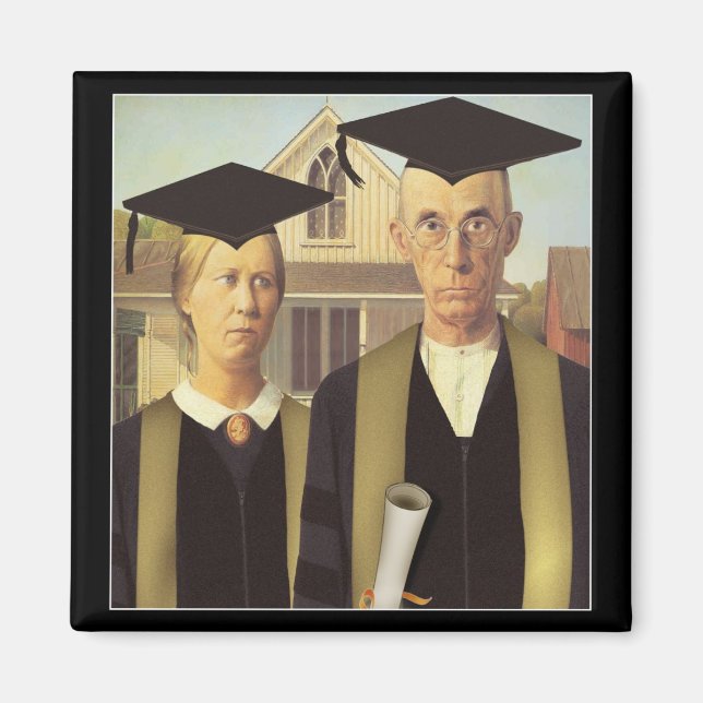American Gothic Graduation Magnet (Front)