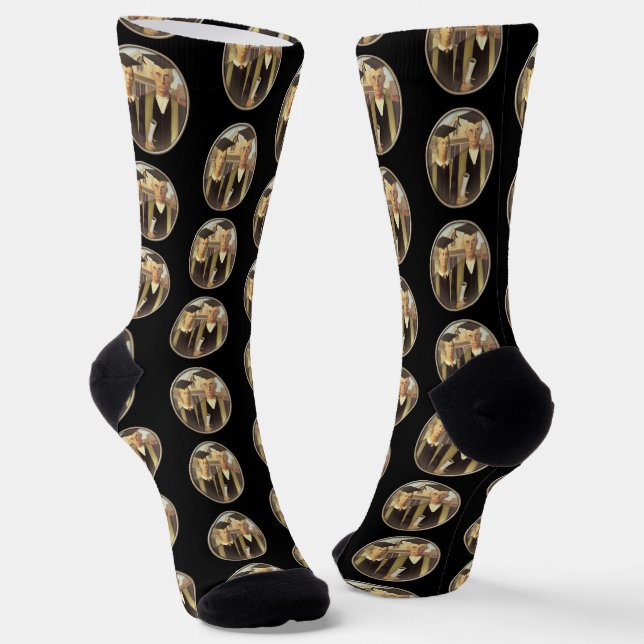 American Gothic Graduation Socks (Angled)