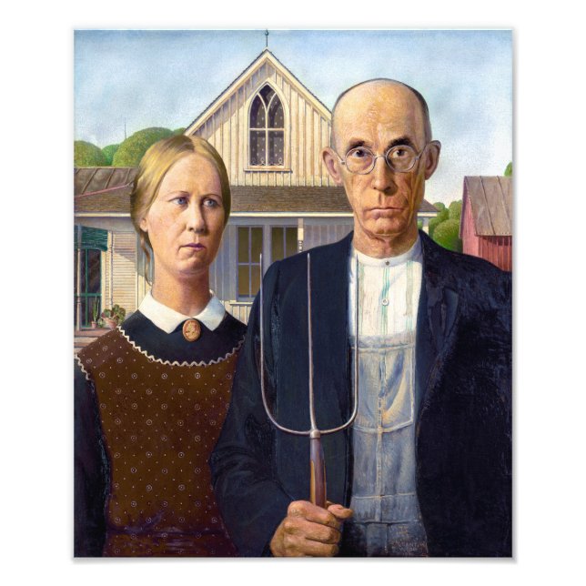 American Gothic | Grant Wood | Photo Print (Front)