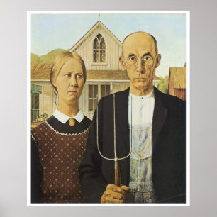 American Gothic, Grant Wood Poster