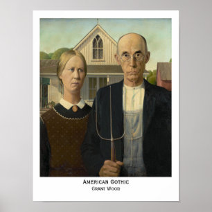 American Gothic, Grant Wood Print