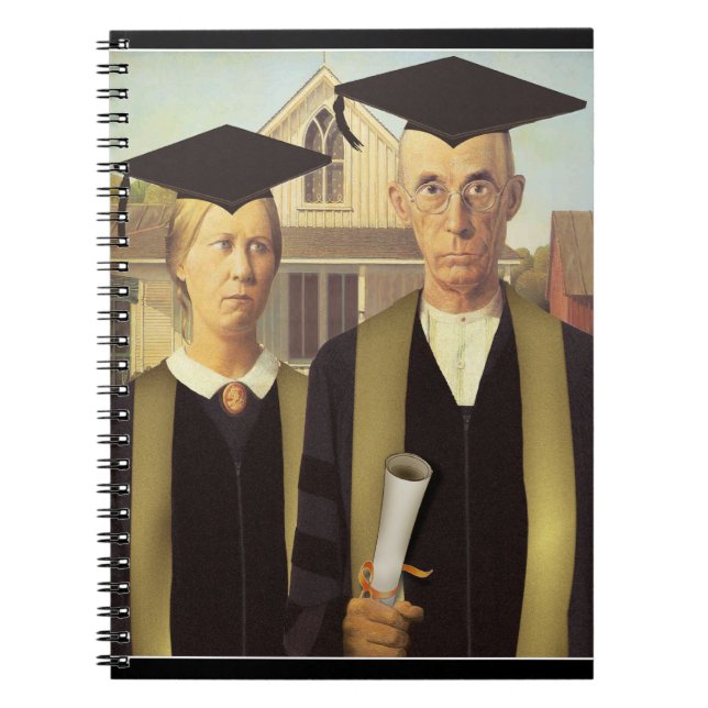 American Gothic Halloween Haunted House Notebook (Front)