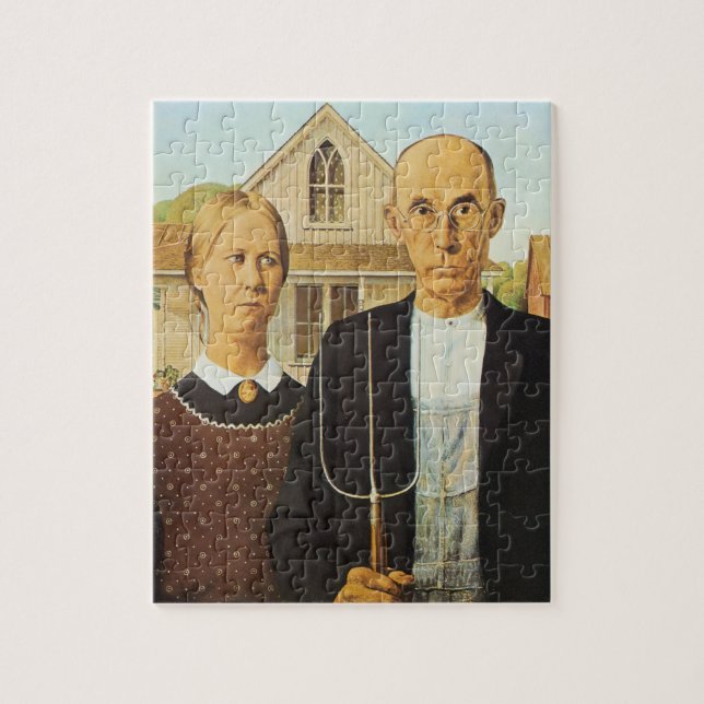 American Gothic Jigsaw Puzzle (Vertical)