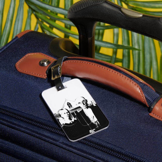 American Gothic Luggage Tag (Front Insitu 1)