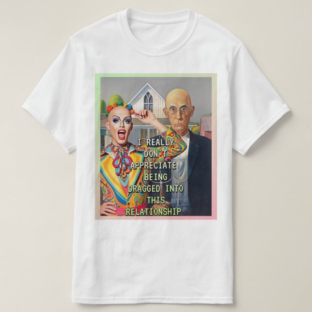 AMERICAN GOTHIC REVISITED T-Shirt (Design Front)