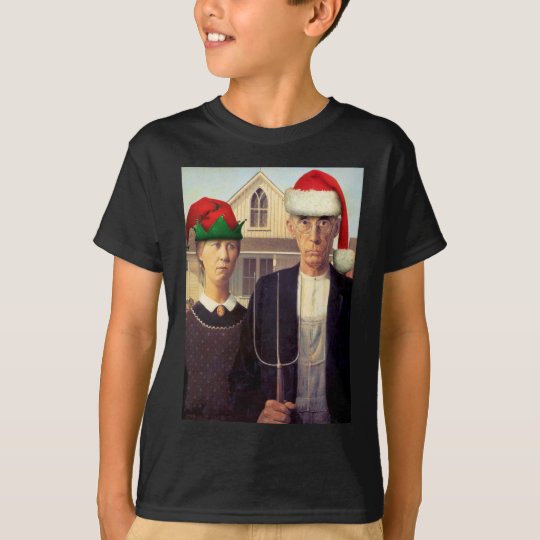 American Gothic Santas T-Shirt
