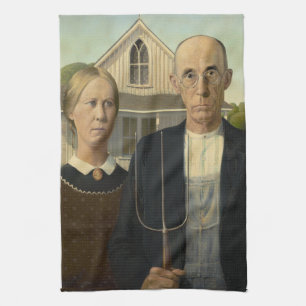 American Gothic Tea Towel