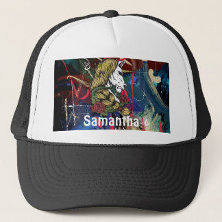  AMERICAN GRAFFITI WARRIOR Personalised Unicorn  Trucker Hat