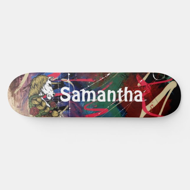 AMERICAN GRAFFITI WARRIOR UNICORN SKATEBOARD (Horz)