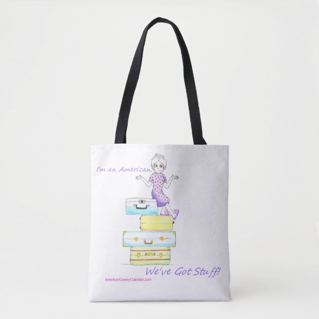 American Granny I'm American Tote Bag (Front)