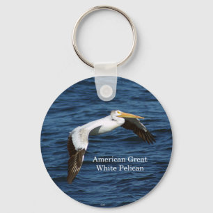 American Great White Pelican key chain