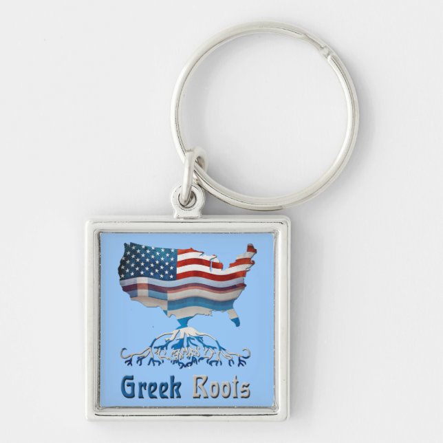 American Greek Roots Keychain (Front)
