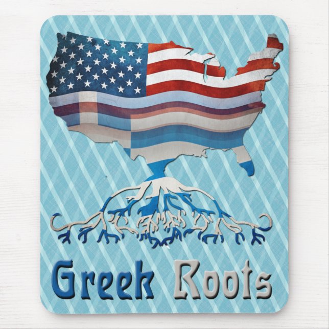 American Greek Roots Mousemat (Front)