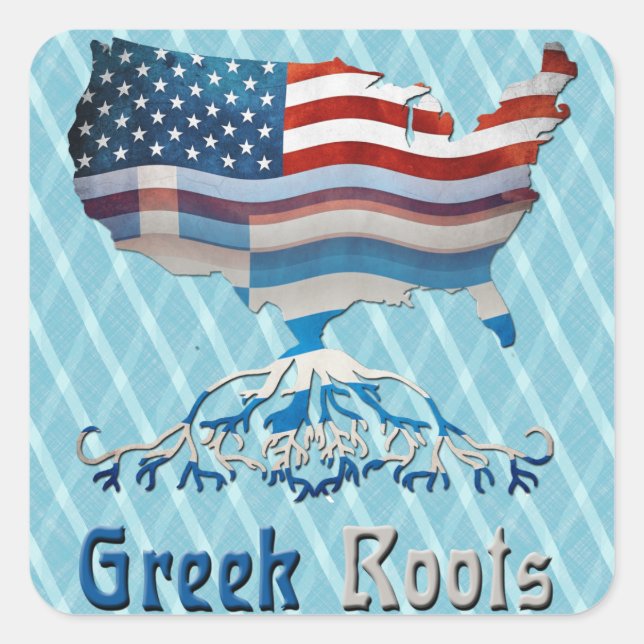 American Greek Roots Stickers (Front)