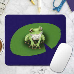 American Green Tree Frog Lily Pad Mouse Mat